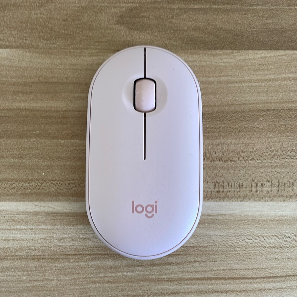 Logitech pebble m350 wireless mouse light pink